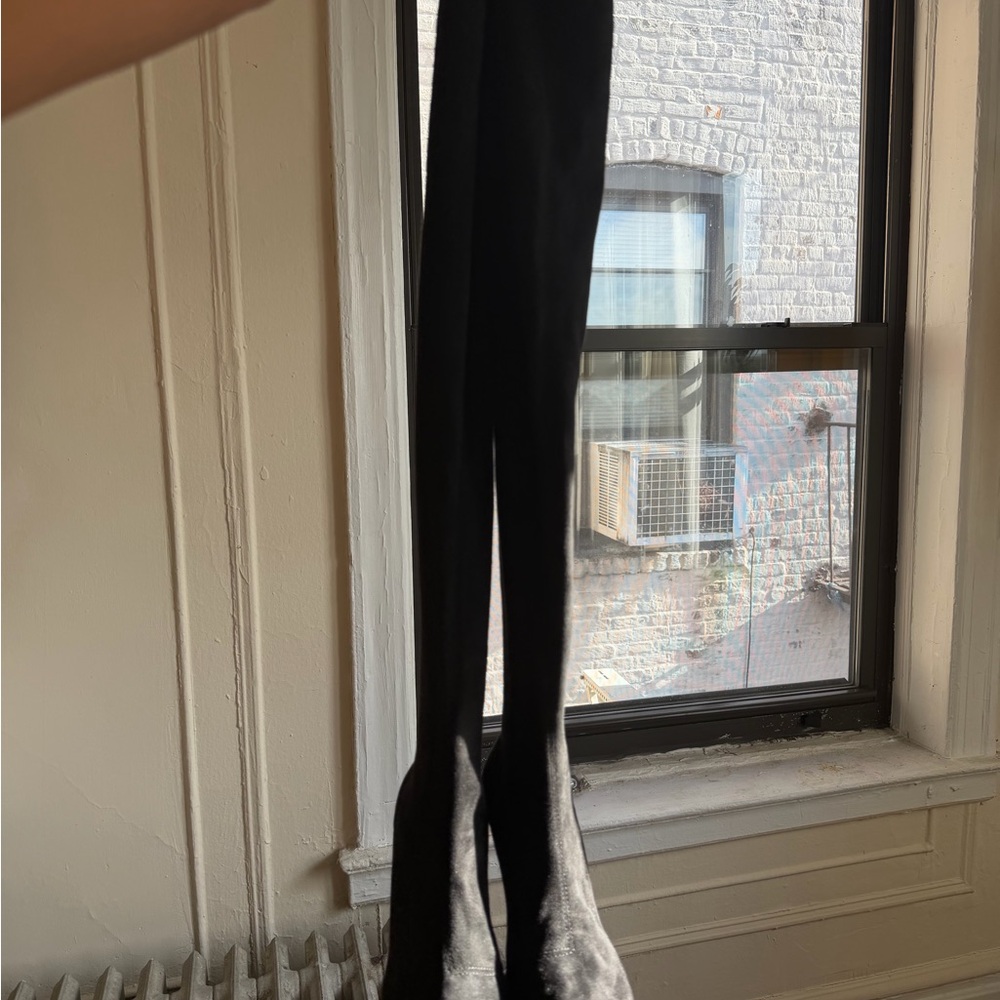H&M Black Over the Knee Suede Boots
